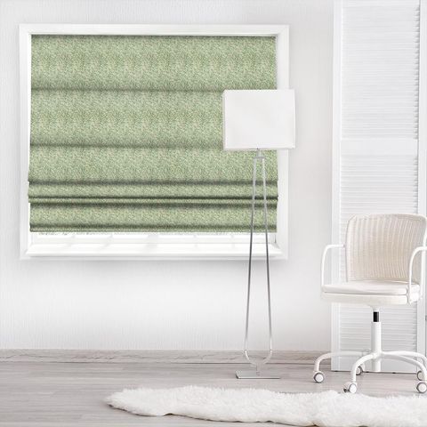 Willow Boughs Cream/Pale Green Morris Made To Measure Roman Blind