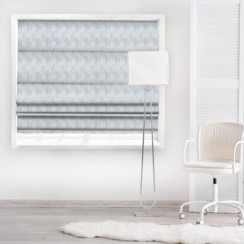 Willow Boughs China Blue/Cream Morris Made To Measure Roman Blind