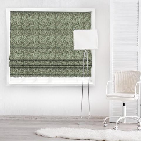 Willow Boughs Taupe/Green Morris Made To Measure Roman Blind