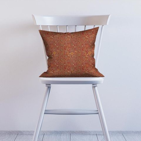 Wilhelmina Weave Rust Cushion