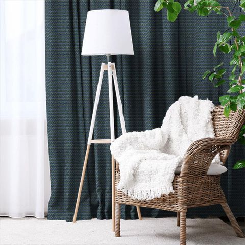 Eye Bright Indigo Made To Measure Curtain