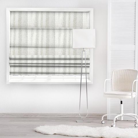 Pure Willow Bough Embroidery Paper White Made To Measure Roman Blind