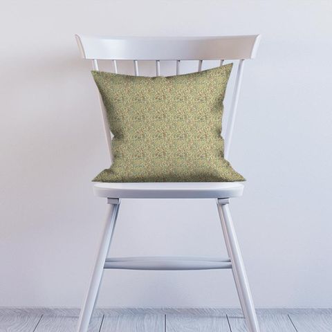 Fruit Minor Ivory/Teal Morris Cushion