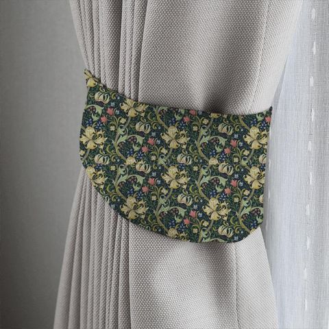 Golden Lily Midnight/Green Tieback