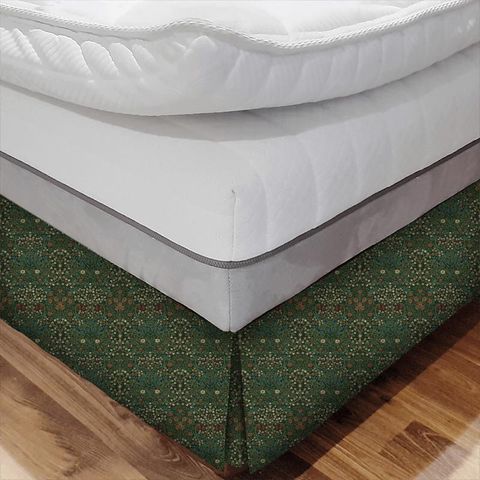 Blackthorn Green Morris Bed Base Valance