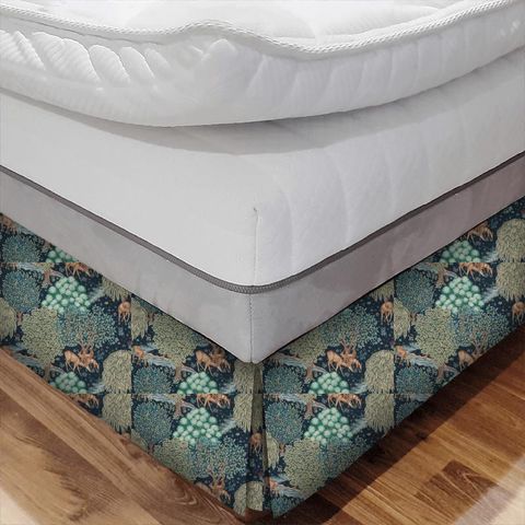The Brook Tapestry Blue Bed Base Valance