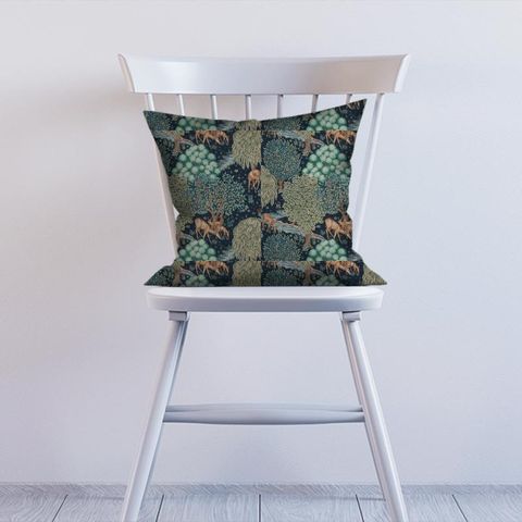 The Brook Tapestry Blue Cushion