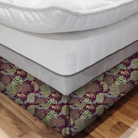 The Brook Tapestry Red Bed Base Valance