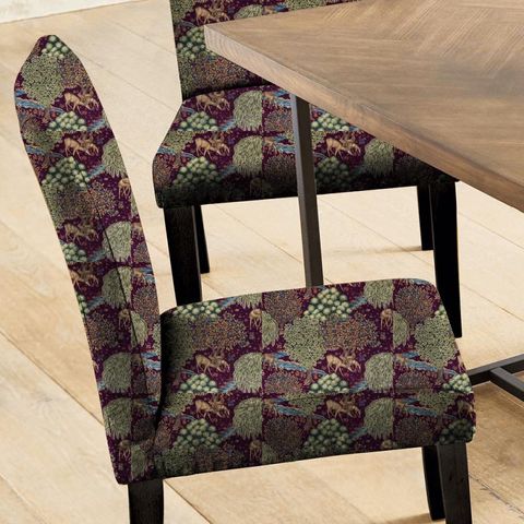 The Brook Tapestry Red Seat Pad Cover