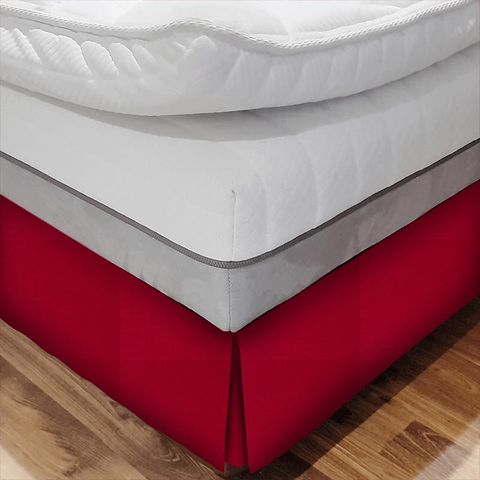 Ruskin Crimson Bed Base Valance