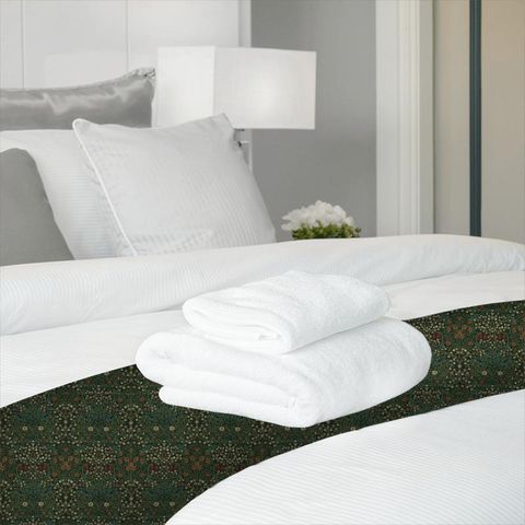 Blackthorn Green Bed Runner