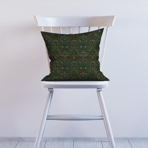 Blackthorn Green Cushion