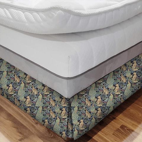 Forest Indigo Bed Base Valance