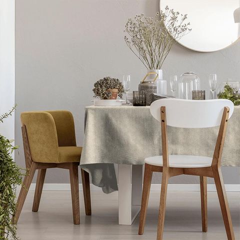 Marigold Linen/Ivory Tablecloth