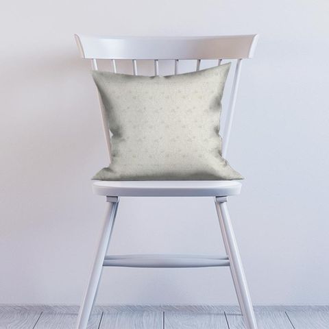 Pure Arbutus Embroidery White Clover Cushion