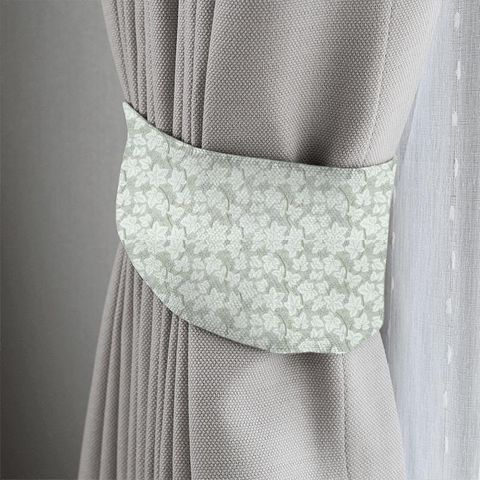 Pure Bramble Embroidery Lightish Grey Tieback