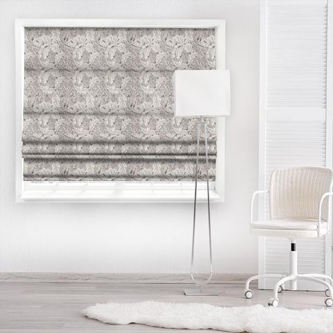 Pure Acanthus Weave Inky Grey Made To Measure Roman Blind