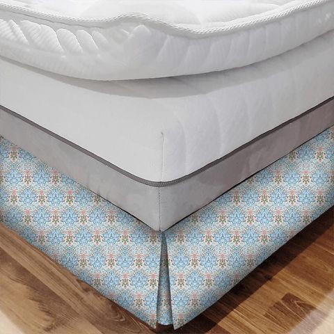 Artichoke Embroidery Peacock/Cream Bed Base Valance