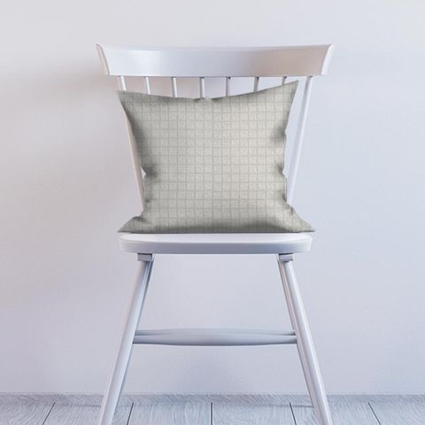 Pure Scroll Embroidery Lightish Grey Cushion