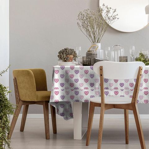 Sweet Heart Pink/Purple Tablecloth