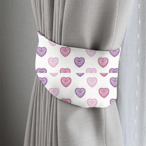 Sweet Heart Pink/Purple Tieback