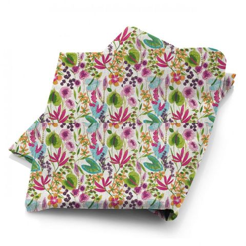 Nalina Flamingo / Papaya / Loganberry Fabric