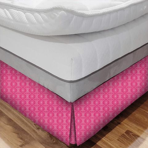 Java Flamingo/Peach Bed Base Valance
