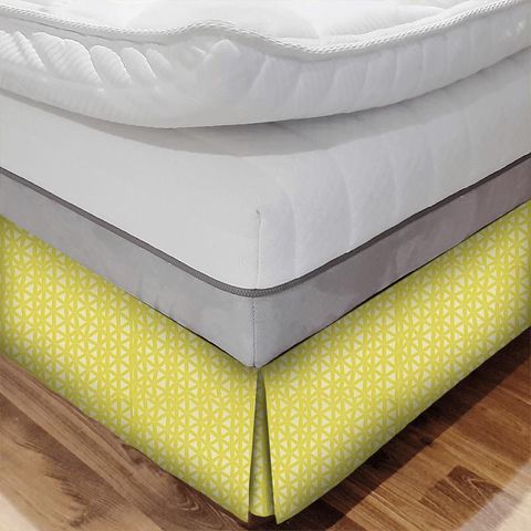 Rumbia Zest/Lemon Bed Base Valance