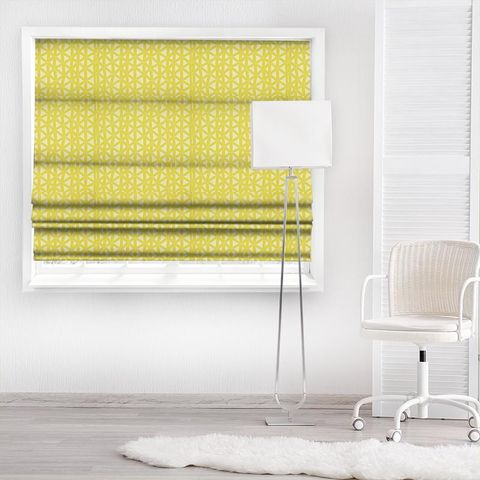 Rumbia Zest/Lemon Made To Measure Roman Blind