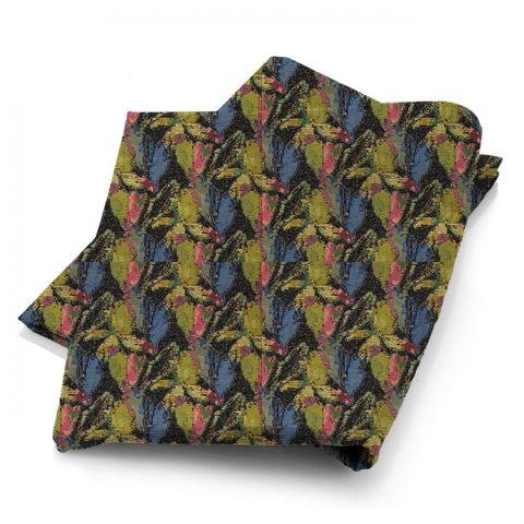 Congo Flamingo / Indigo / Olive Fabric