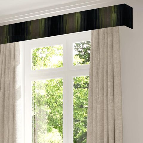 Amazilia Velvets Stone / Mustard / Elephant Pelmet