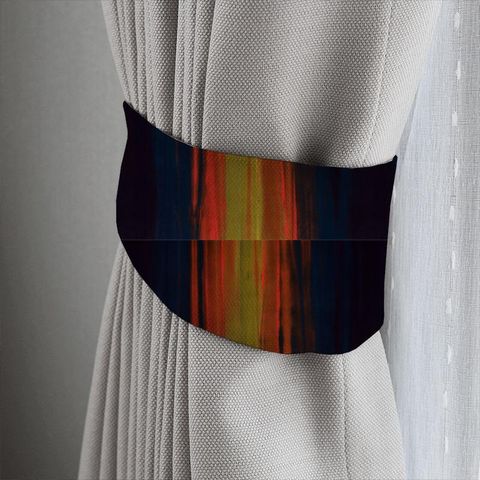 Amazilia Velvets Mustard / Papaya / Indigo Tieback