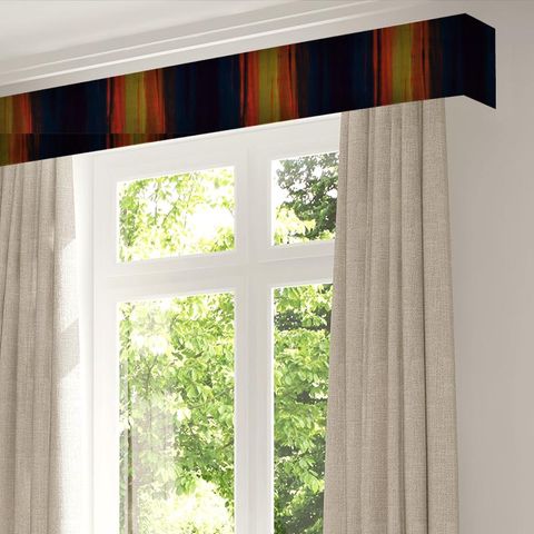 Amazilia Velvets Mustard / Papaya / Indigo Pelmet