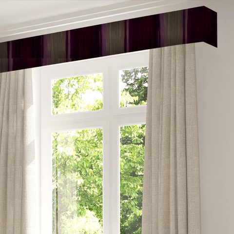 Amazilia Velvets Stone / Loganberry / Raspberry Pelmet