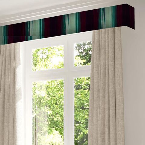 Amazilia Velvets Lagoon / Raspberry / Loganberry Pelmet