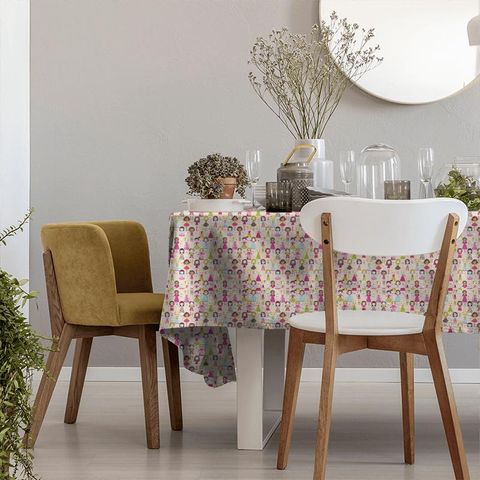 Best Of Friends Neutral Multi Tablecloth
