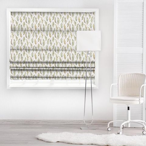 Kinina Graphite/Mustard Made To Measure Roman Blind