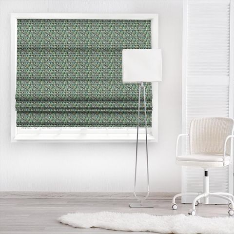 Kelambu Emerald/Lime Made To Measure Roman Blind