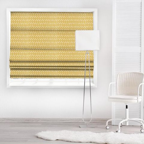 Rie Ochre Made To Measure Roman Blind