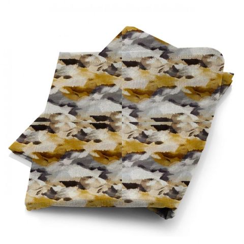 Minako Gold / Charcoal Fabric