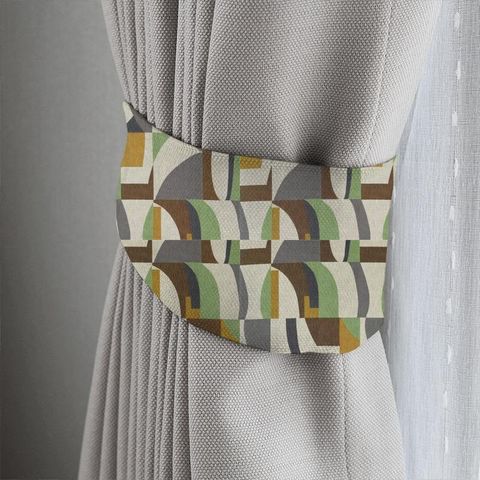 Bodega Saffron / Charcoal / Wasabi Tieback