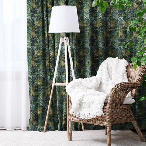 Celadon Emerald/Litchen Made To Measure Curtain