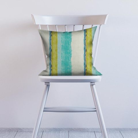 Setola Ocean/Steel/Lime Cushion