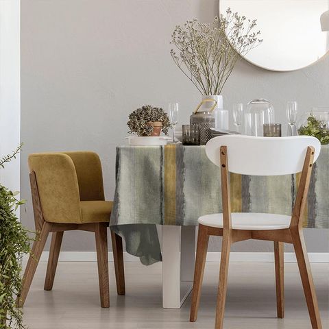 Setola Mustard / Charcoal / Maize Tablecloth