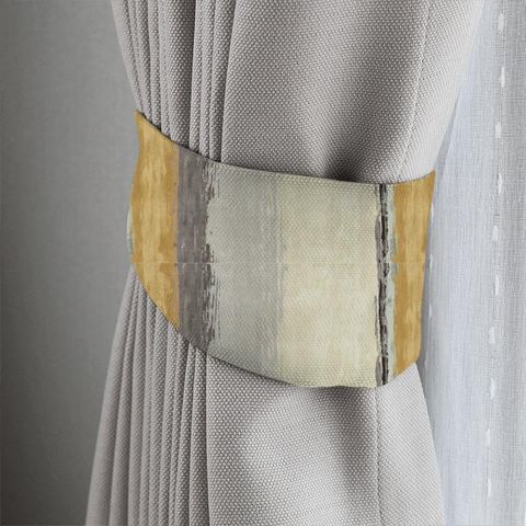 Setola Mustard / Charcoal / Maize Tieback