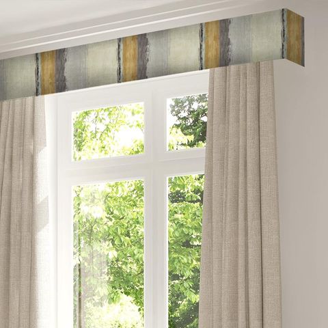 Setola Mustard / Charcoal / Maize Pelmet