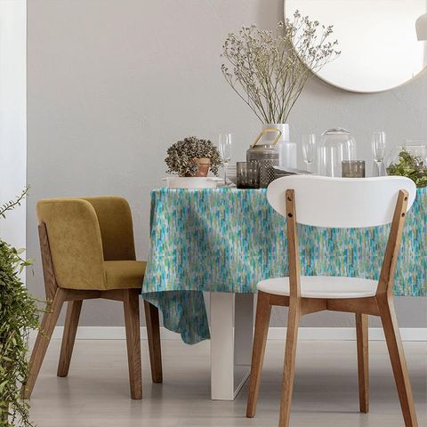 Trattino Turquoise / Ocean / Marine Tablecloth
