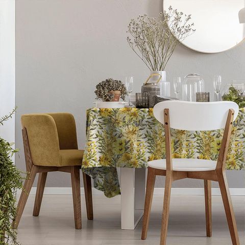 Floreale Maize/Mustard/Sage Tablecloth