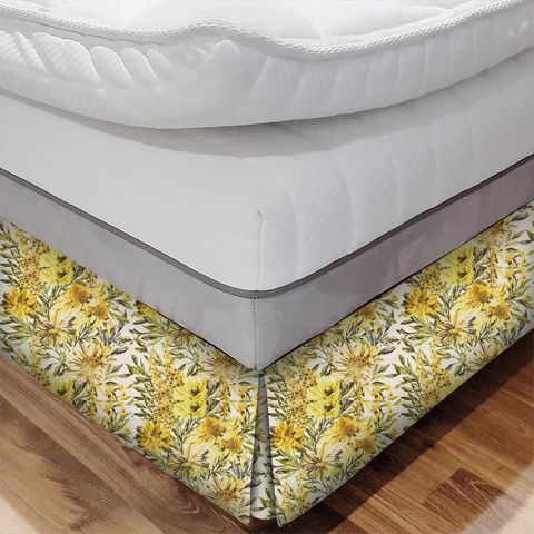 Floreale Maize/Mustard/Sage Bed Base Valance