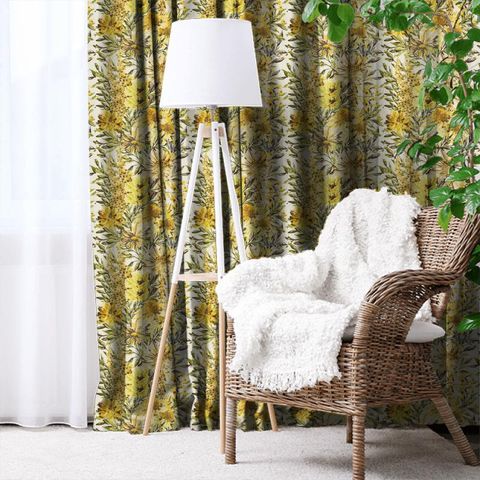 Floreale Maize/Mustard/Sage Made To Measure Curtain